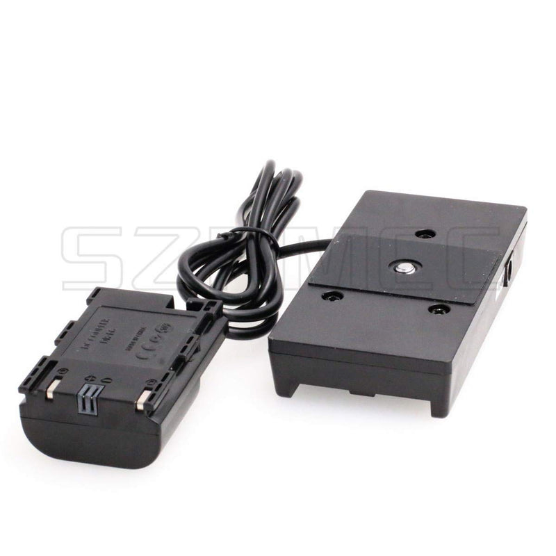 [Australia - AusPower] - SZRMCC NP-F970 Battery Power Supply Mount Plate to DR E6 Dummy Battery for Canon 5D2 5D3 5D4 6D 6D2 7D 7D2 60D 70D 80D Camera and SmallHD 501 502 702 Monitor 