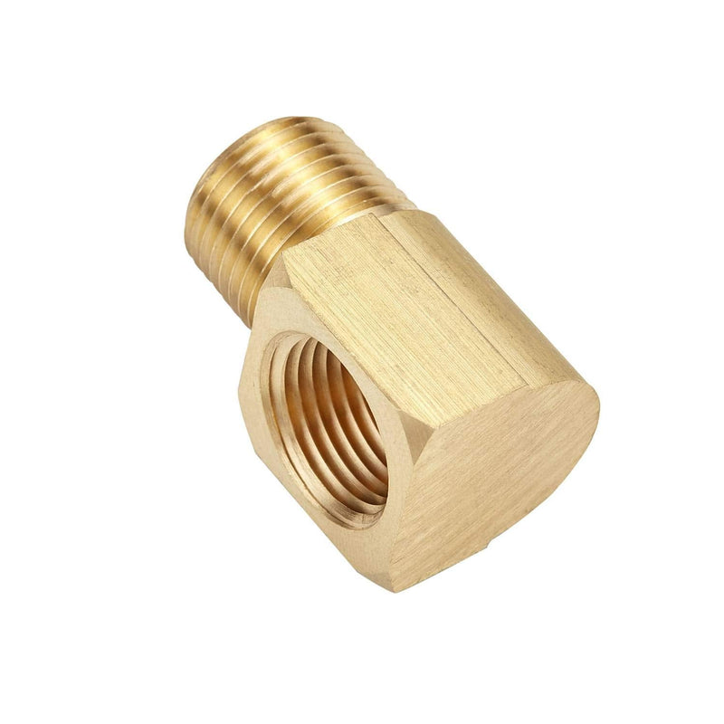 [Australia - AusPower] - Litorange 2 PCS Metals Brass Pipe Fitting 90 Degree Barstock Street Elbow 3/8" NPT Male Pipe x 3/8" NPT Female Pipe 