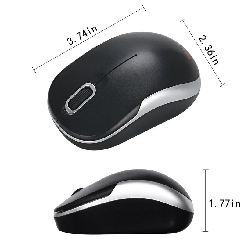 [Australia - AusPower] - MCSaite Wireless Numeric Keypad & Mouse Combo - Use One Receiver Wireless Number Pad Keyboard and Mouse for Laptop Desktop 