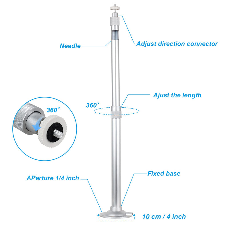 [Australia - AusPower] - Ceiling Wall Projector Mount Universal Projector Bracket Extendable Height Camera Mount 15-24in Wall Hanger Projector Stand for DLP Projector Video Projector CCTV DVR Camera 