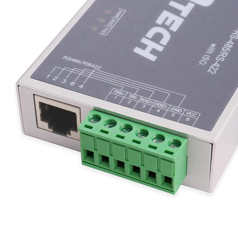 [Australia - AusPower] - DTech Active Isolated RS232 to RS485 RS422 Converter with RJ45 Serial Port Terminal Board Power Adapter DB9 Cable Optical Isolation Protection 2.5kV 