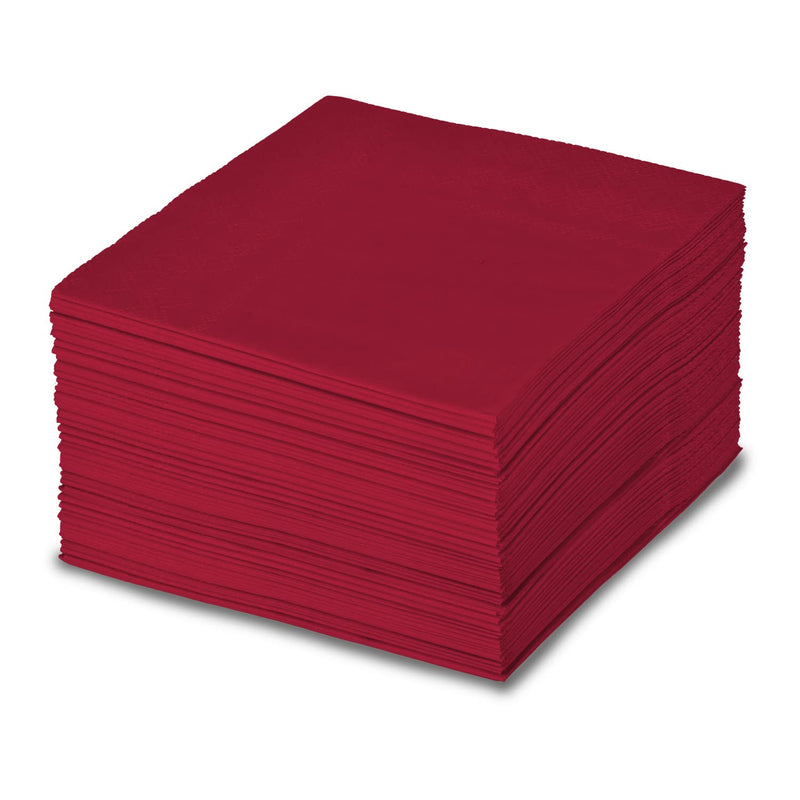 [Australia - AusPower] - Maroon Cocktail Napkins 3-ply 80PCS Burgundy Red Beverage Napkin Disposable Paper Cocktail Napkins Dinner Napkins for Birthday Graduation Party Restaurant Bar Picnic Purplish Red 