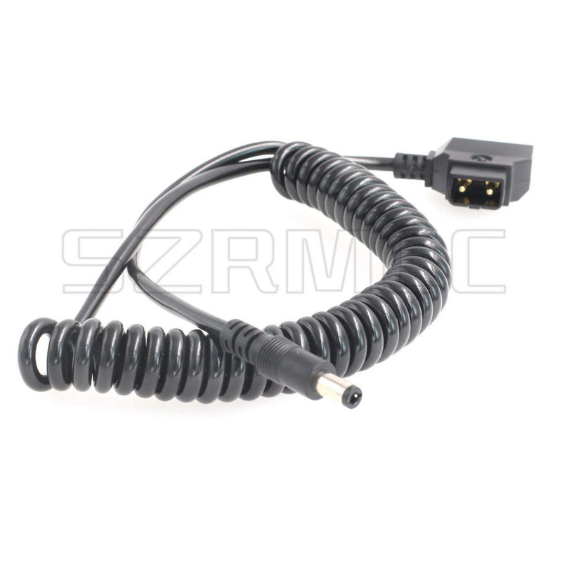 [Australia - AusPower] - SZRMCC Anton-Bauer D Tap to DC 5.5X 2.5mm Coiled Power Supply Cable for DSLR Rig BlackMagic Cameras SmallHD DP6-SDI DP6-SLR Monitor (Straight DC2.5) Straight DC2.5 