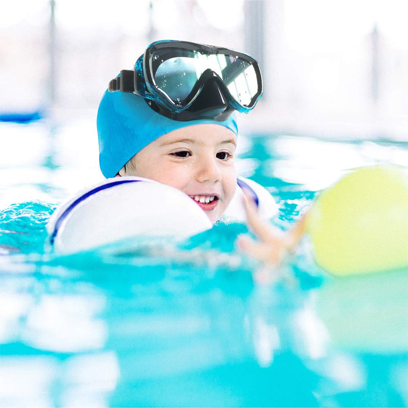 [Australia - AusPower] - Berallo Kids Snorkel Gear Diving Mask Anti-Fog and Anti-Leak Swimming Goggles Snorkeling Glasses Waterproof Durable Tempered Glass Mask for Children 5 - 12 Age 