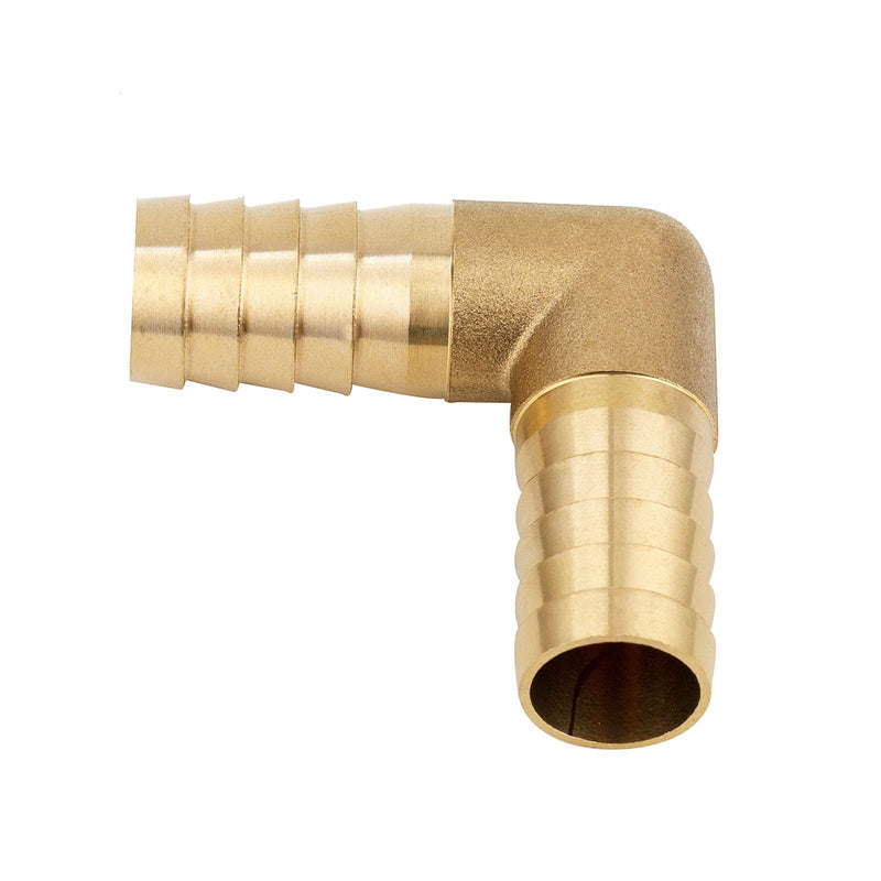 [Australia - AusPower] - Yoebor Brass Hose Barb Fitting 90 Degree L Right Angle Elbow, 3/4" Barbed x 3/4" Barbed (Pack of 2) 3/4" Barb x 3/4" Barb 