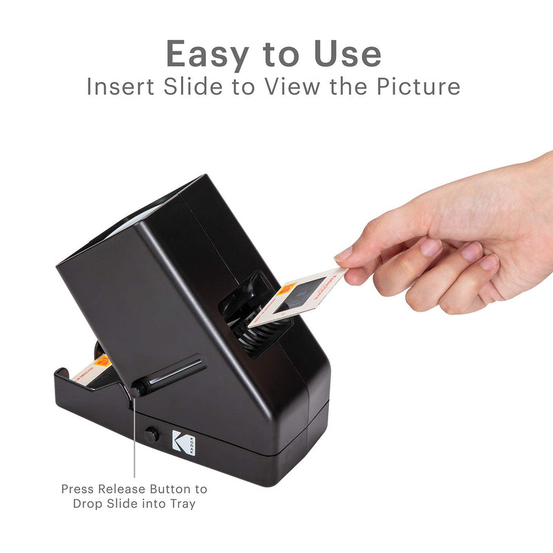 [Australia - AusPower] - KODAK 35mm Slide and Film Viewer - Battery Operation, 3X Magnification, LED Lighted Viewing – for 35mm Slides & Film Negatives 