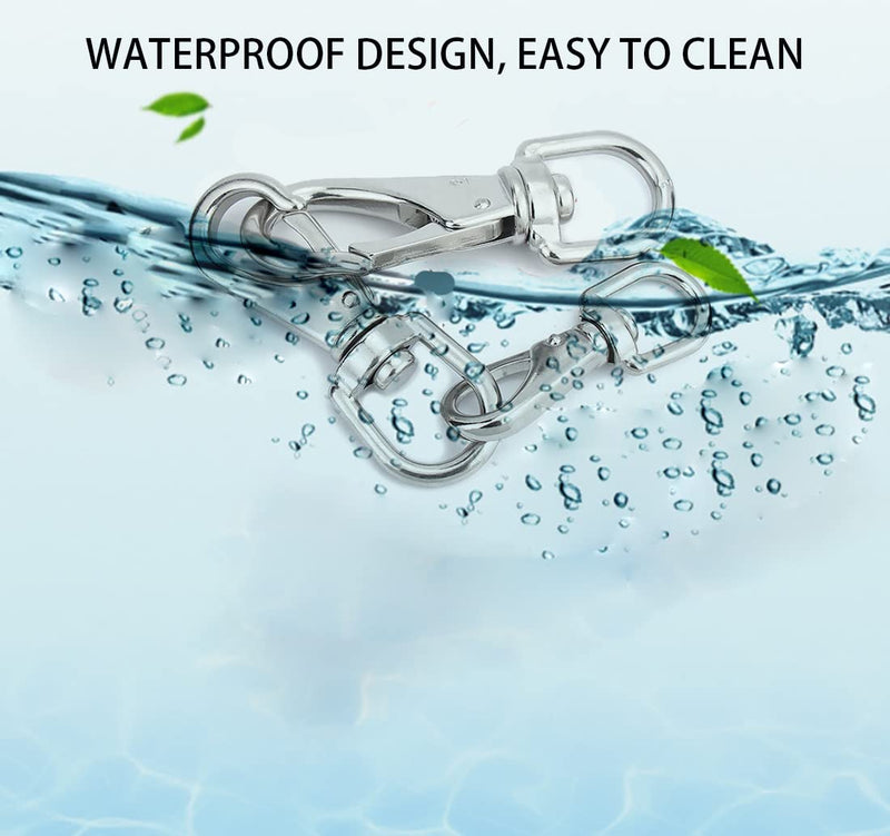 [Australia - AusPower] - MIKMAYTOO Stainless Steel Swivel Eye Snap Hook, Snap Clips Scuba Diving Clips, Bird Feeders, Lag Clips, Flag Pole Rope, Dog Leash Hook, Keychains, Anchor Chain M4-2PCS 
