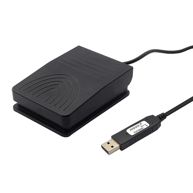 [Australia - AusPower] - [Upgraded] iKKEGOL USB Foot Pedal Switch Video Game PC Hands Free Footswitch One Key Control Program Computer Mouse Keyboard HID with 2M Cable 