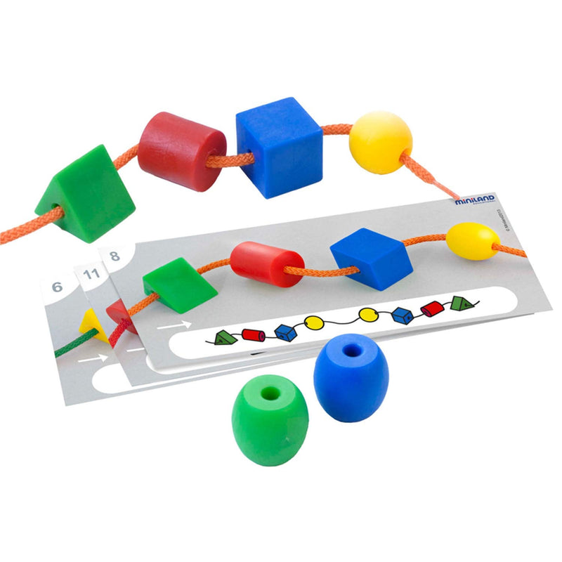 [Australia - AusPower] - Miniland Educational MLE31783-A1 Giant Beads and Laces 