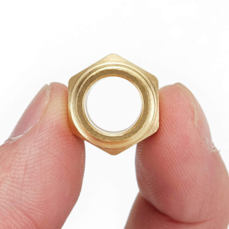 [Australia - AusPower] - Litorange 4 PCS Solid Brass Pipe Fitting and Air Hose End Fitings 1/2" Barb x 1/4" NPT Male Thread Pipe Adapter 