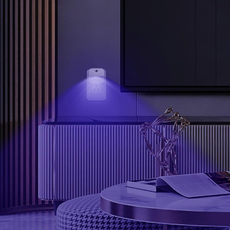 [Australia - AusPower] - KINUR 6 Pack LED Blue Night Light Plug in, Dusk to Dawn Sensor Automatic on and Off, Energy efficient, Soft Glow nightlights for Kids, Nursery, Bedroom, Bathroom, Hallway, Stairs, Kitchen 