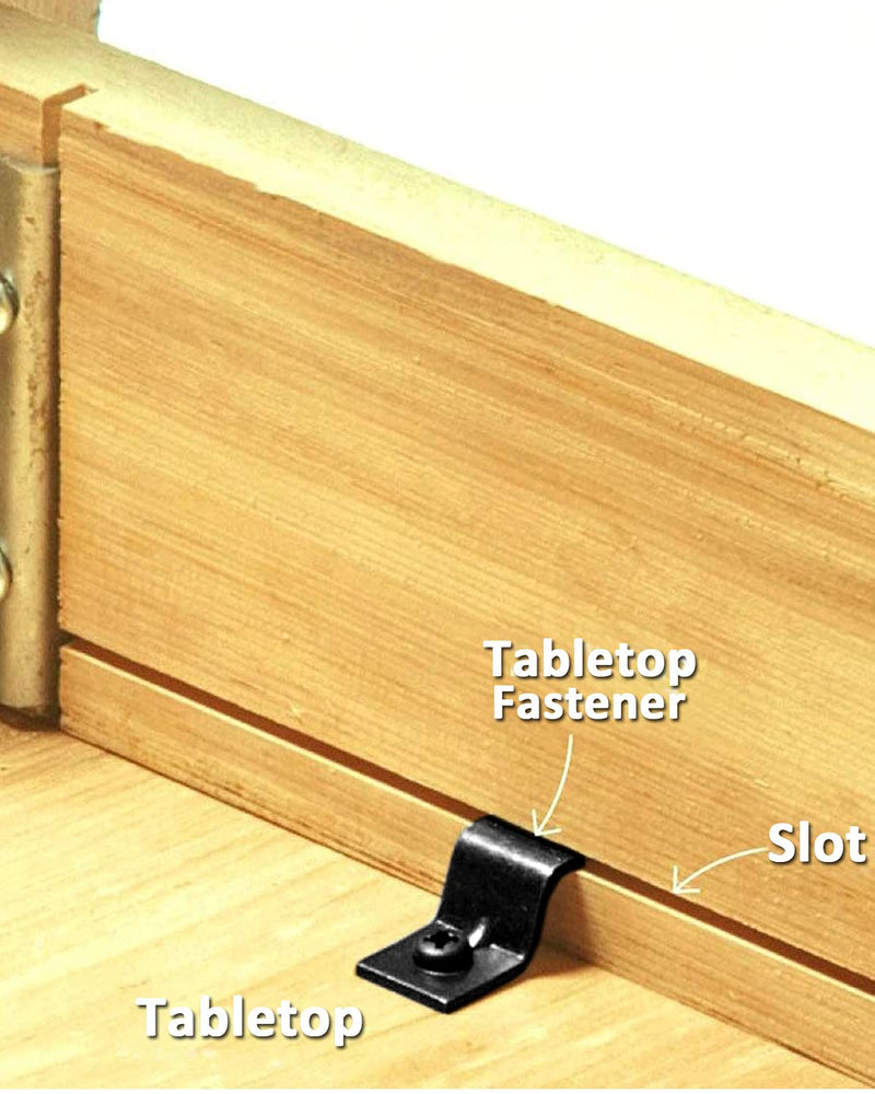 [Australia - AusPower] - Table Top Fasteners, Z Clips for Table Tops 40 Packs (Black) Black 