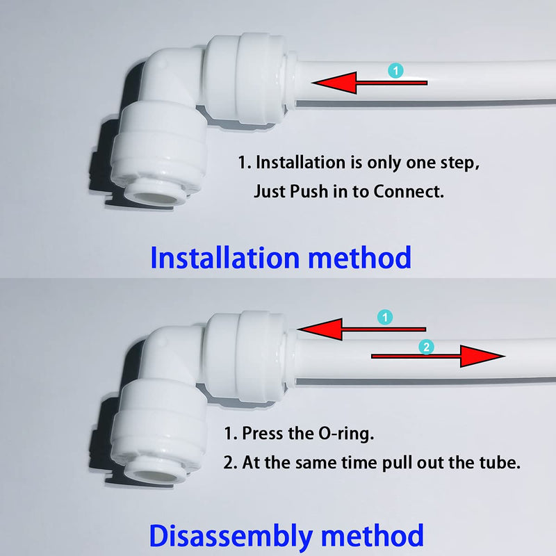 [Australia - AusPower] - Malida Quick Push to Connector, Water Tube Fitting,1/4" Tube OD x 3/8" Tube OD Reducing Straight Union ,for RO Water Systems,Water Purifiers Tube Fittings. 