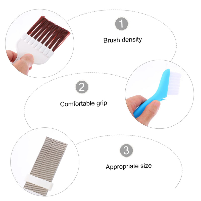 [Australia - AusPower] - HOMSFOU 1 Set Air Conditioner Cleaning Brush Kitchen Cleaning Brush Cooling fin Comb Cleaner Brush a/c Condenser air Conditioning Condenser Air Conditioner Cleaning Tool Clean Brush fins 