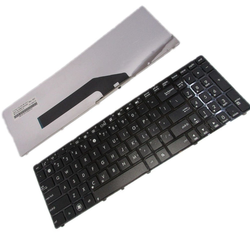 [Australia - AusPower] - SUNMALL Keyboard Replacement with Frame for ASUS K50 X5DI K50AB K70 X5IC X5DC X66IC K50IN K70IN K50IE K50E K51 K60 K50X K50A K50AB K50IJ K50ID K50IN K61 K62 K71 K72 X66IC X5D Laptop US Black 