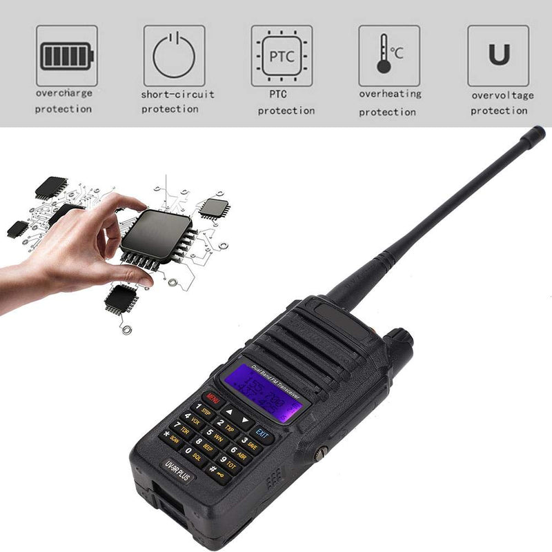 [Australia - AusPower] - Walkie Talkies for Adults, UV-9R Plus Dual Band Two-Way Radio, Long Range Hands Free Rechargeable Walkie Talkies, 128 Channels, IP67 Waterproof, Survival Hunting Gear and Equipment for Camping Hiking 