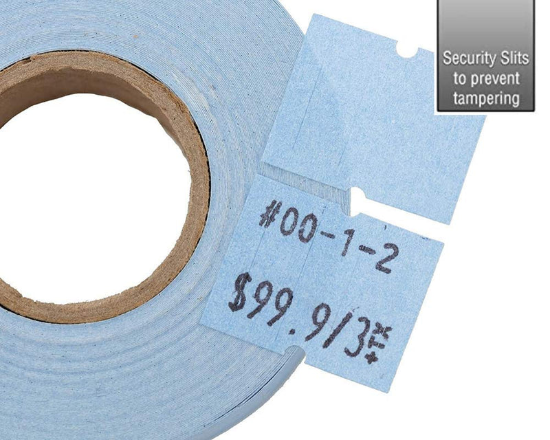 [Australia - AusPower] - Perco 2 Line Blue Labels - 1 Sleeve, 6,000 Blank Pricing Labels for Perco 2 Line Price and Date Guns 
