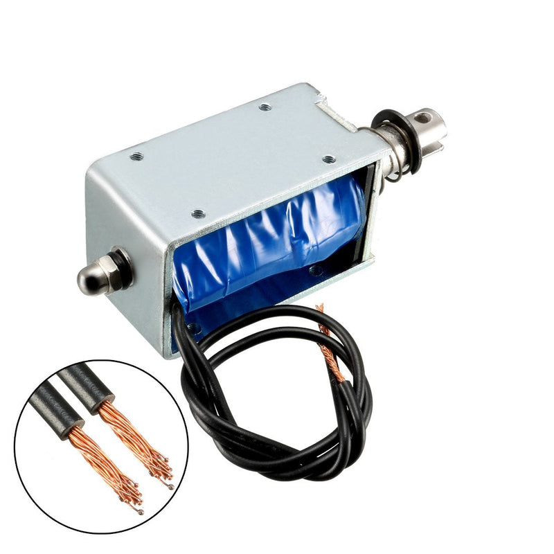 [Australia - AusPower] - uxcell DC 12V 42N 10mm Stroke Pull Push Type Open Frame Solenoid Electromagnet Linear Motion JF-1253B 