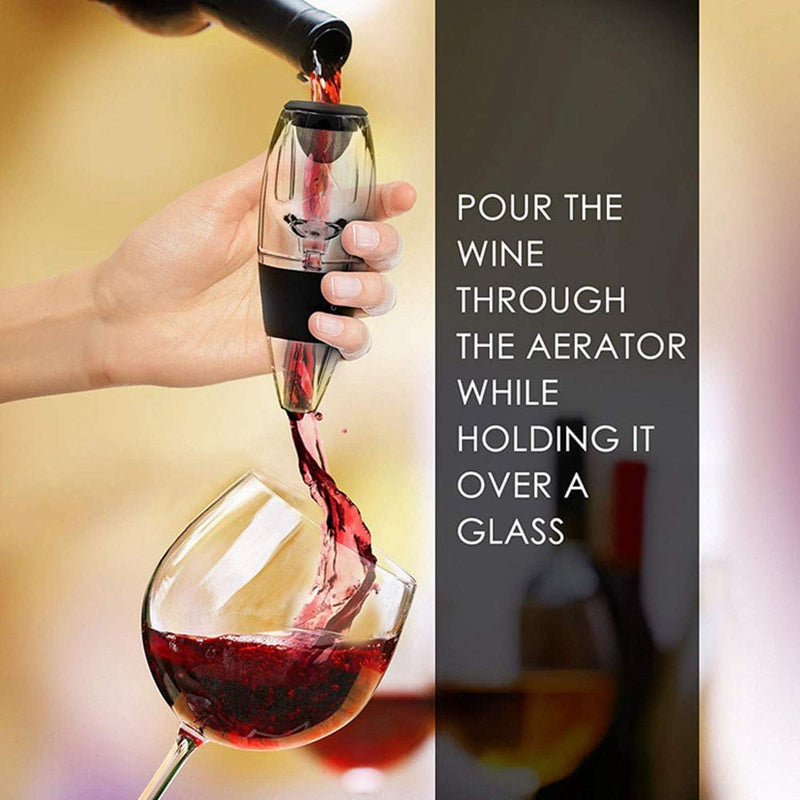 [Australia - AusPower] - Wine Aerator - New 2021 Luxury Wine Air Aerator - Red Wine Decanter Aerator - Wine Aerator Wine Pourer - Wine Filter Sulfite Soften - Wine Decanters Areators for Wine Bottle - WineGuide Ebook 