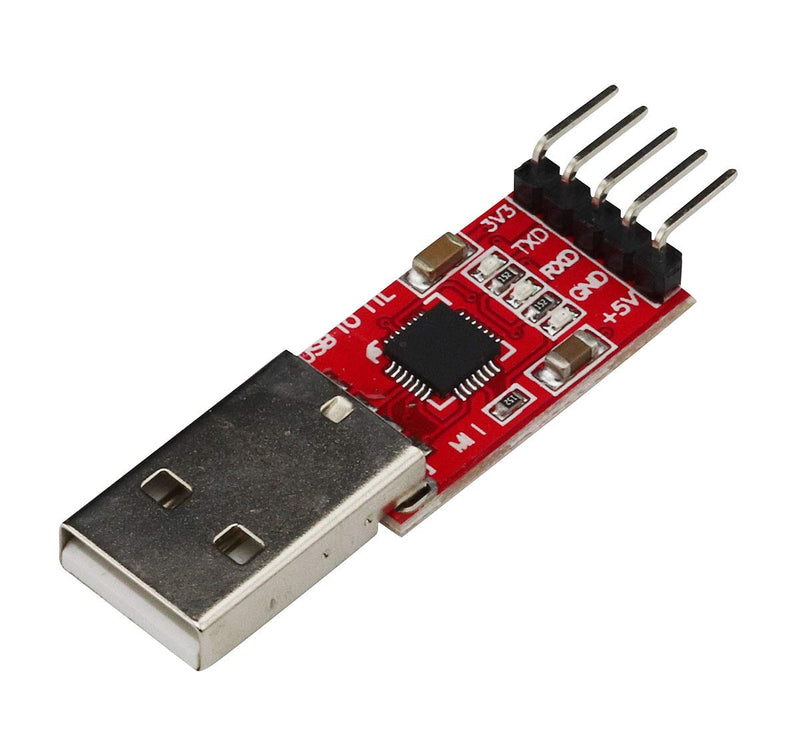 [Australia - AusPower] - VKLSVAN 2PCS CP2102 Serial Module USB to TTL Converter Adapter UART Downloader 3.3V/5V with Jumper Wires 