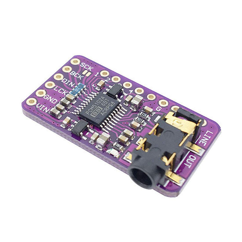 Módulo Decodificador De Audio Digital PCM5102 I2S - Conversor Estéreo Digital A Analógico | Sonido De Alta Calidad