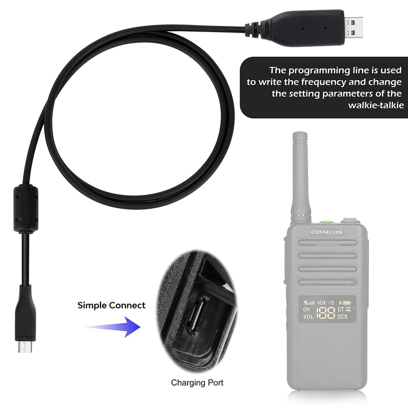 [Australia - AusPower] - USB Programming Cable for CONNECOM and GOCOM GD700 and GD800 Walkie-talkies Radio 