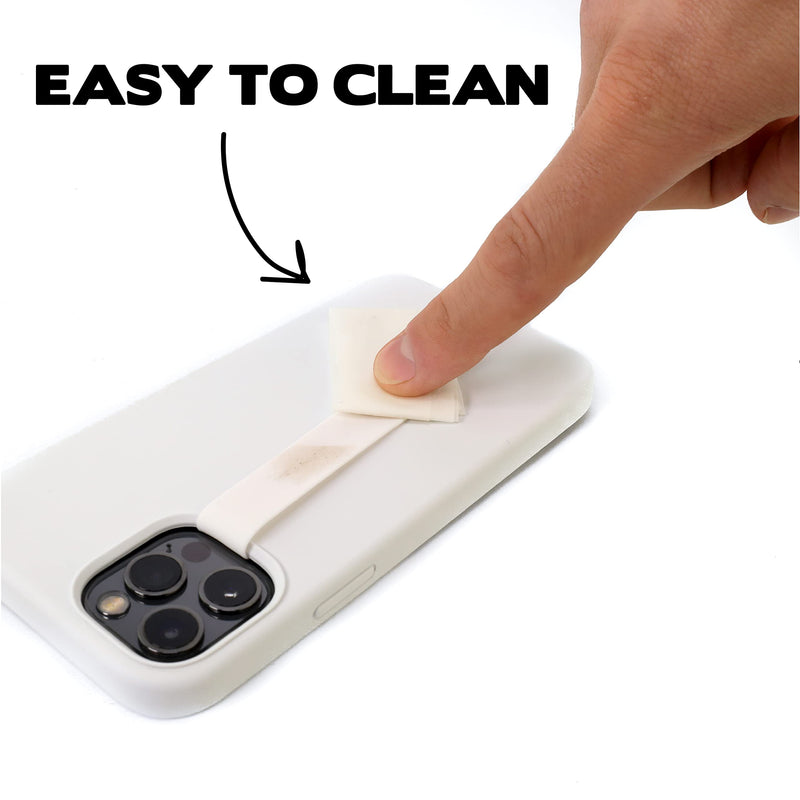 [Australia - AusPower] - Phone Loops: Silicone Stretch Elastic Phone Strap, Phone Holder for Hand by Phone Loop, Small, Light and Discreet Slim Phone Strap Grip, Phone Hand Holder and Phone Grip Strap (Glow-in-The-Dark) GLOW-IN-THE-DARK 