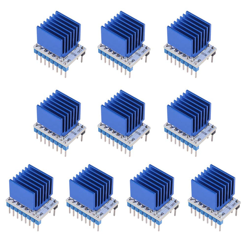 [Australia - AusPower] - 10PCS 3D Printer TMC2208 Stepper Motor Driver,TMC2208 V1.2 Stepper Driver Module Carrier with Heat Sink Screwdriver for 3D Printer Controller Mother Boards Reprap Ramps1.4 MKS Prusa i3 Ender-3 Pro TMC2208 V1.2 