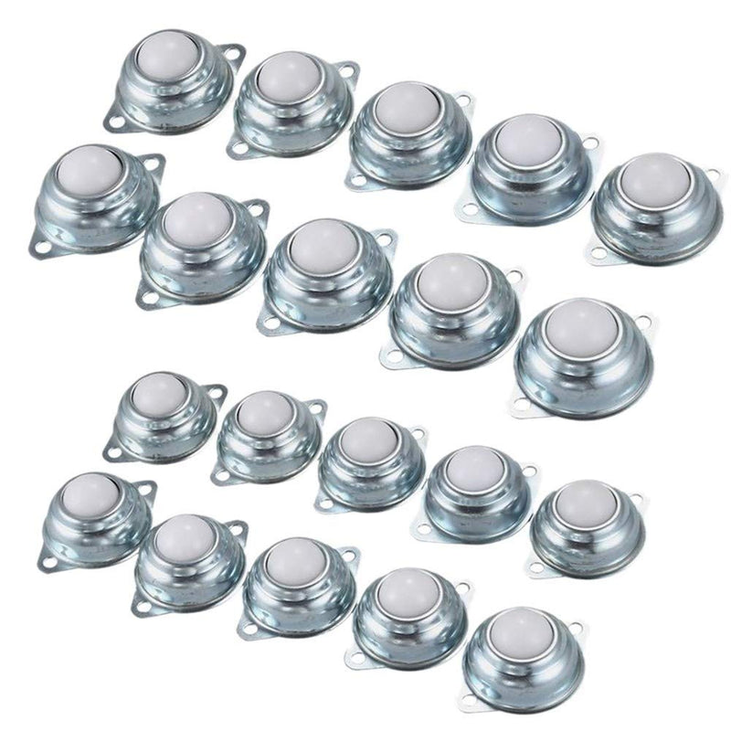 [Australia - AusPower] - DINGGUANGHE-CUP Ball Casters 10 Pcs Nylon Roller Ball Trolley Furniture Castor Screw Mounted Ball Bearing Swivel Caster Tool Industrial Casters (Size : 0.5inch) 