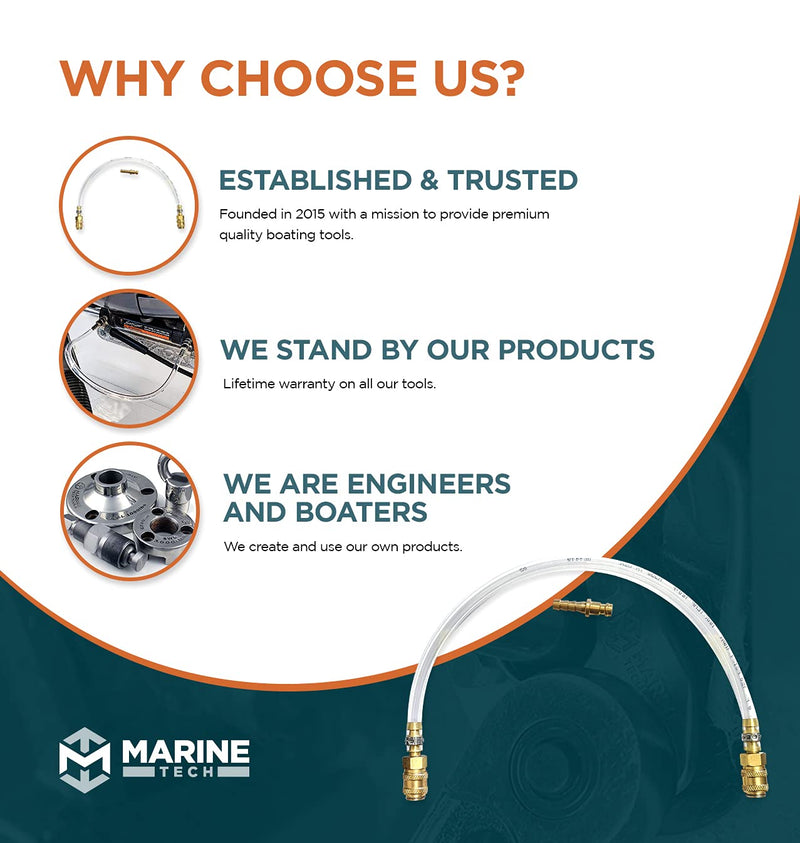 [Australia - AusPower] - Marine Tech Tools Seastar Hydraulic Steering Kit - Bleed Tube - Fits Seastar Hydraulic Cylinders 