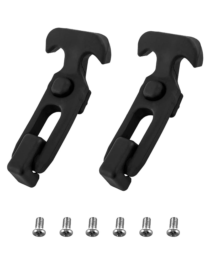 [Australia - AusPower] - QWORK T-Handle Draw Latches, 2 PCS Rubber Flexible Latch for Tool Box and Off-Road Vehicles 2 PACK 