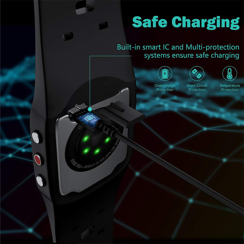 [Australia - AusPower] - TUSITA Charger Compatible with Polar M430 GPS Watch - USB Charging Cable 100cm - GPS Smartwatch Accessories 