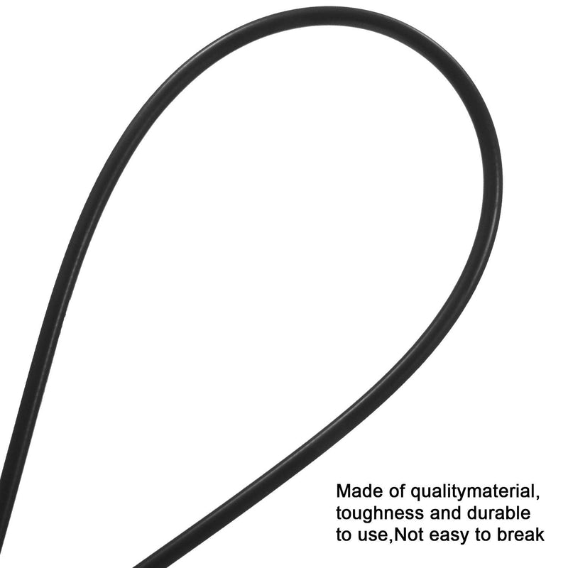 [Australia - AusPower] - Bike Brake Cable Housing Kit Includes 1 Set Bicycle Brake Line, 2 Pieces V Bike Brake Noodle Cable Guide Pipe and 2 Pieces Plastic Hoses for Road Mountain Bicycle Cycling (Black Brake Line) Black Brake Line 