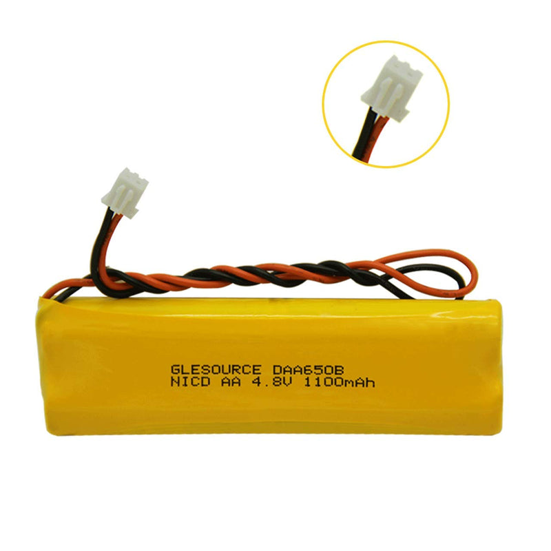 [Australia - AusPower] - GLESOURCE 4.8V Emergency Lighting Battery Replaces with LITHONIA D-AA650Bx4 Unitech Dual-Lite 0120859 Ni-CD AA 650mAh 4.8V EJW-NI-CAD 800mah BYD D-AA650B-4 Exit Sign Emergency Light(2 Pack) 2PCS 4.8V 1100mAh battery 