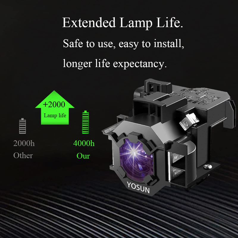 [Australia - AusPower] - YOSUN v13h010l41 Projector lamp for epson elplp41 powerLite Home Cinema s5 s6 s6+ 77c 78 ex21 ex30 ex50 ex70 eb-s62 EMP-s5 h283a h284a Replacement Projector Bulb 