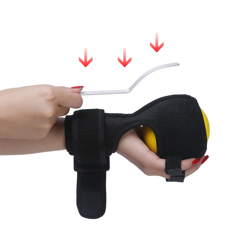 [Australia - AusPower] - Anti-spasticity Ball Splint Hand Finger for Hand Stroke Hemiplegia Finger Recovery Spasm Dystonia Hemiplegia Finger Training Hand Functional Impairment for Children and Men and Women Small 