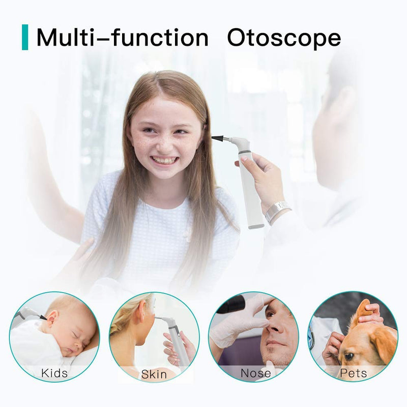 [Australia - AusPower] - Wireless Otoscope Ear Camera with Dual View, 3.9mm 720PHD WiFi Ear Scope with 6 LED Lights for Kids and Adults, Compatible with Android and iPhone 