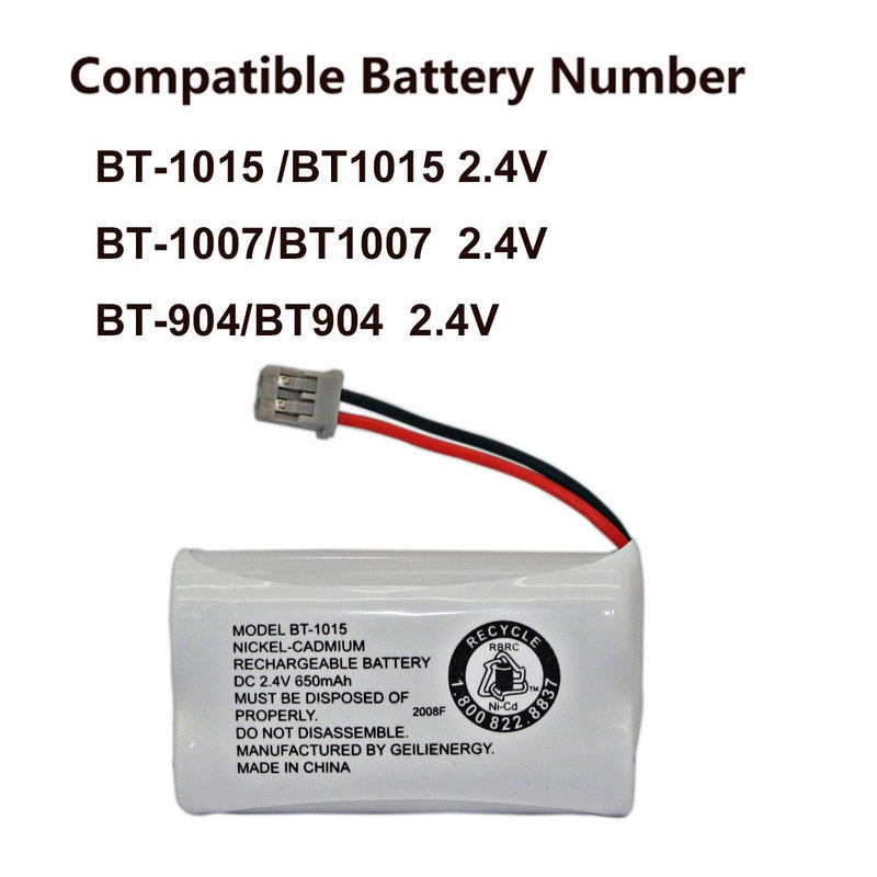 [Australia - AusPower] - GEILIENERGY BT-1015 BT1015 Battery Compatible for Uniden BT1007 BT-1007 BT904 BT-904 BBTY0651101 BBTY0460001 BBTY0510001 BBTY0624001 BBTY0700001 HHR-P506, HHR-P506A Cordless Phone(3-Pack) 3 pack BT1007/BT1015 Batteries 
