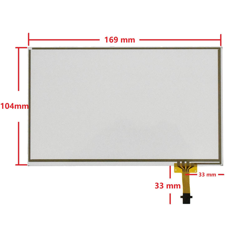 [Australia - AusPower] - 7" Car Radio Touch Screen Panel Glass Digitizer Navigation C070VTN01 LAM0702320A Fit for Camry RAV4 