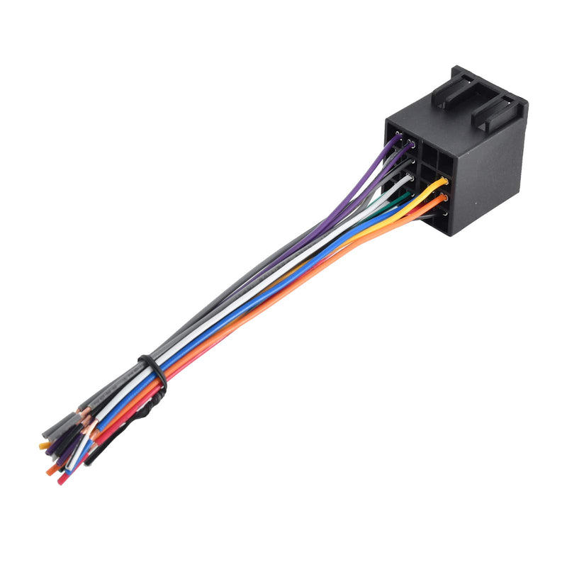 [Australia - AusPower] - RED WOLF Car Radio ISO Wire Harness Adapter For Semi Truck Freightliner International Peterbilt Volvo Sterling Mack Kenworth Stereo Connector cable 16 Pin Male Plug to JVC Pioneer Kenwood Sony Android 