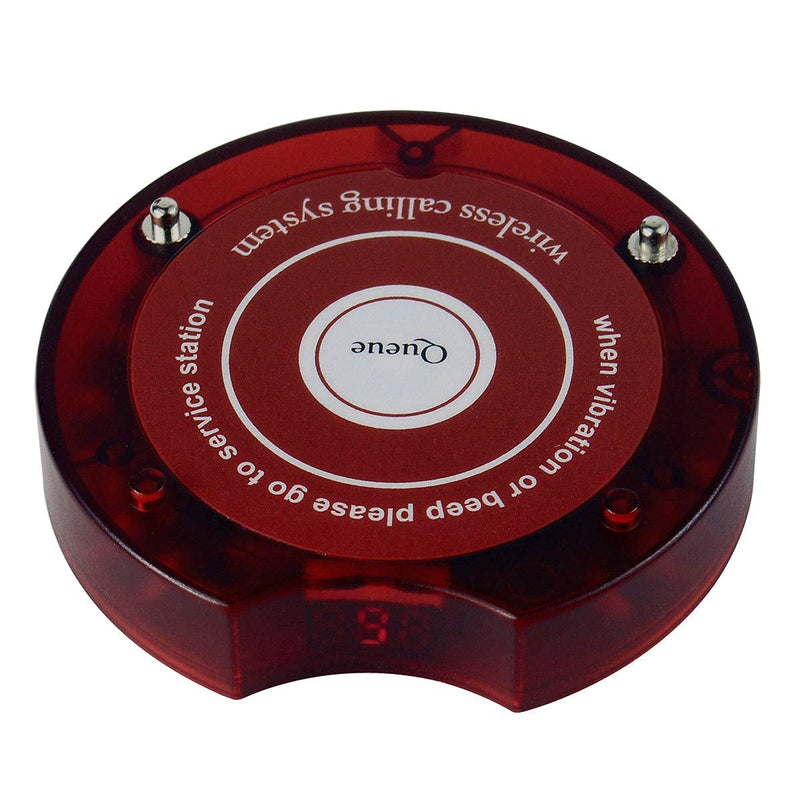 [Australia - AusPower] - Retekess TD165 Restaurant Pager Replacement,Single Buzzer,Max 999 Beepers,Stop Beeping for Church Nursery,Brewery,Food Truck,Hospital 