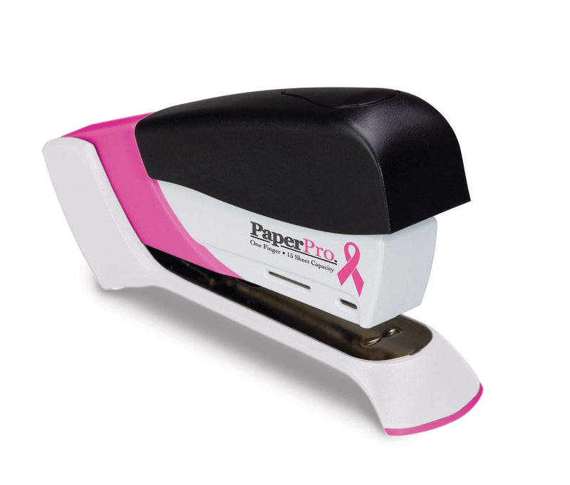 [Australia - AusPower] - Bostitch Office InCourage Spring-Powered Compact Stapler, BCA Pink (1588), plastic-half strip 