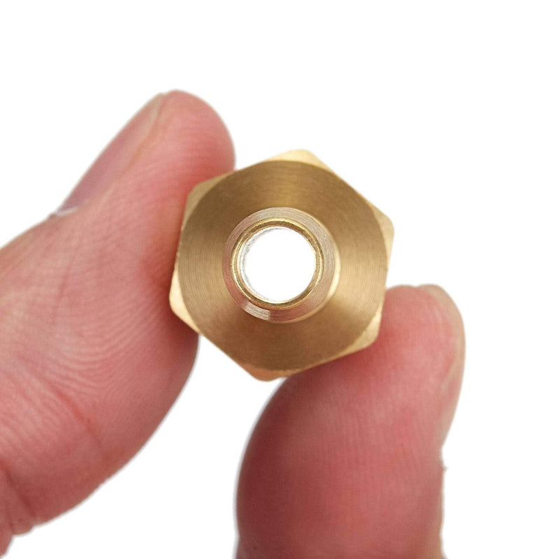 [Australia - AusPower] - Litorange 6 PCS Solid Brass Pipe Fitting and Air Hose End Fitings 1/4" Barb x 1/4" NPT Male Thread Pipe Adapter 
