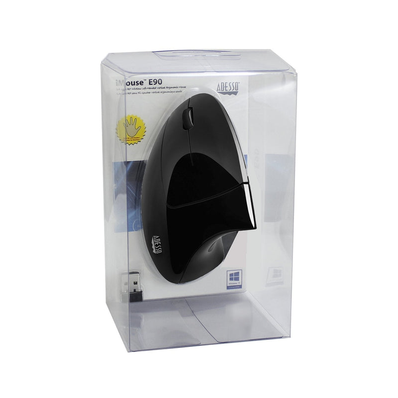 [Australia - AusPower] - Adesso iMouse E90 - Wireless Left-Handed Vertical Ergonomic Mouse 