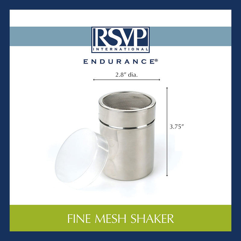 [Australia - AusPower] - RSVP International Endurance Kitchen Shaker Collection Dishwasher Safe, Fine Mesh, Stainless Steel 
