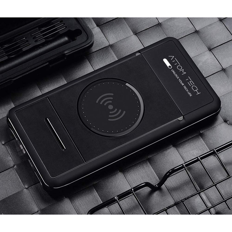 [Australia - AusPower] - Wireless Charger Power Bank with Phone Stand,Tomorotec 10000mAh Qi Wireless External Battery Pack Bank Portable Charger Compatible with Galaxy S8,S7,S6,Edge,iPhone 12,XS,XR,X,8,8 Plus,Nexus,HTC,Nokia 