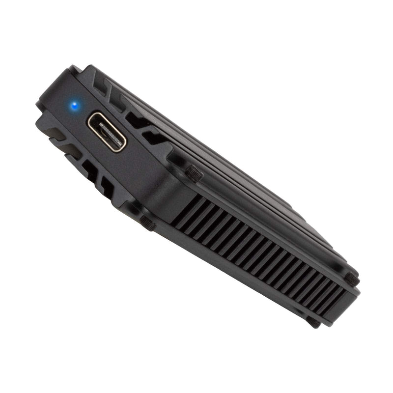 [Australia - AusPower] - Silverstone MS12, 20Gbps SuperSpeed+ USB 3.2 Gen 2x2 Type-C to NVMe M.2 SSD Enclosure, Aluminum, Black, SST-MS12 
