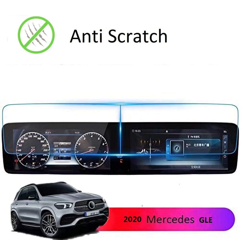[Australia - AusPower] - Wonderfulhz Screen Protector Compatible with 2019-2021 GLE 12.3inch Touch Screen - Anti Glare Scratch,Shock-resistant, Navigation Protection Accessories Premium Tempered Glass (V167) 