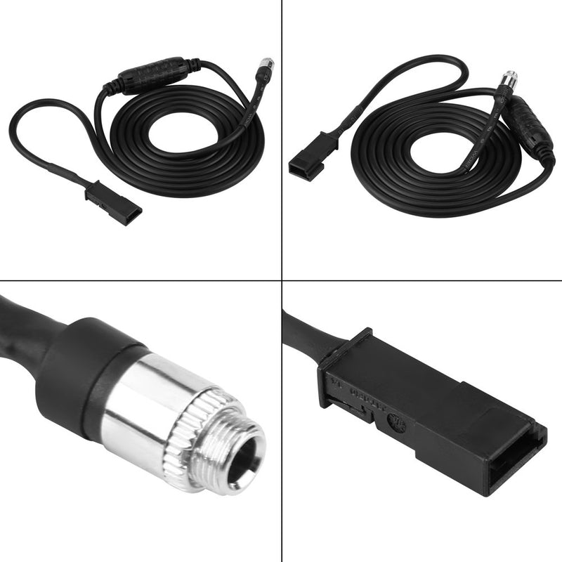 [Australia - AusPower] - 3 Pin AUX Audio Adapter, Car Audio Auxiliary Cable Input Adapter for E39 E46 E53 X5 16:9 CD Player Navigation 