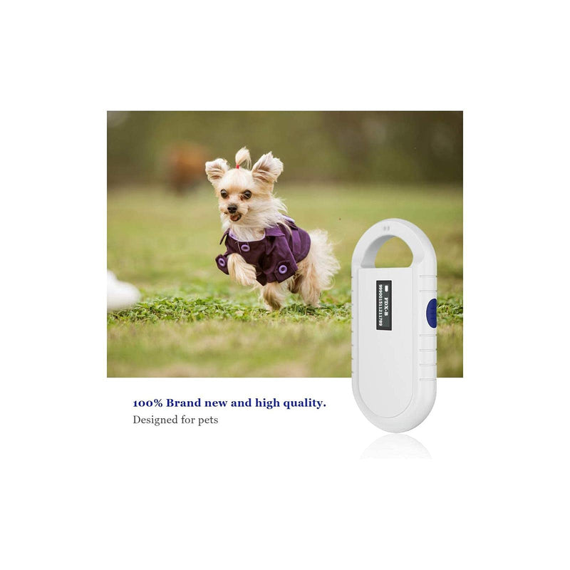 [Australia - AusPower] - Liyeehao Handheld Pet Microchip Scanner, Rechargeable Animal Chip Reader Microchip Reader for Animal Tracking, Universal RFID Reader Pet ID Microchip Scanner for ISO 11784/11785, FDX-B and ID64 RFID 